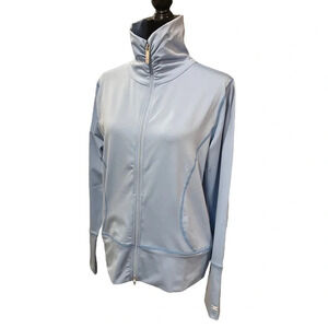 NWT Noel Asmar Women's Prima Fitness Jacket Medium Baby Blue